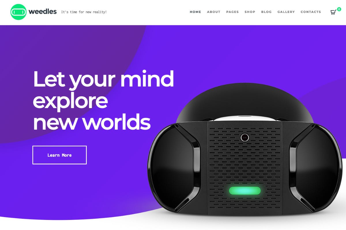 Weedles - Virtual Reality Landing Page & Store WP-Gambiato.jpeg