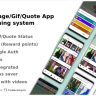 Video/Image/Gif/Quote App With Earning system (Reward points)